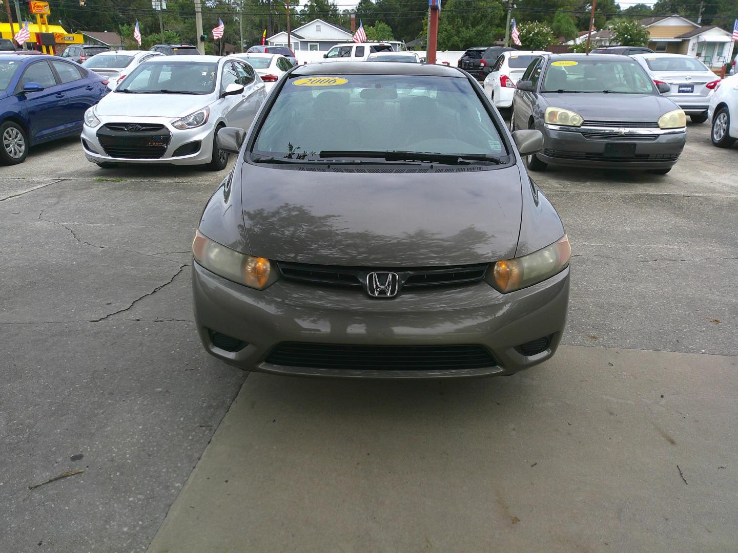 2006 BROWN HONDA CIVIC LX (2HGFG12636H) , located at 10405 Abercorn Street, Savannah, GA, 31419, (912) 921-8965, 31.988262, -81.131760 - Photo#0